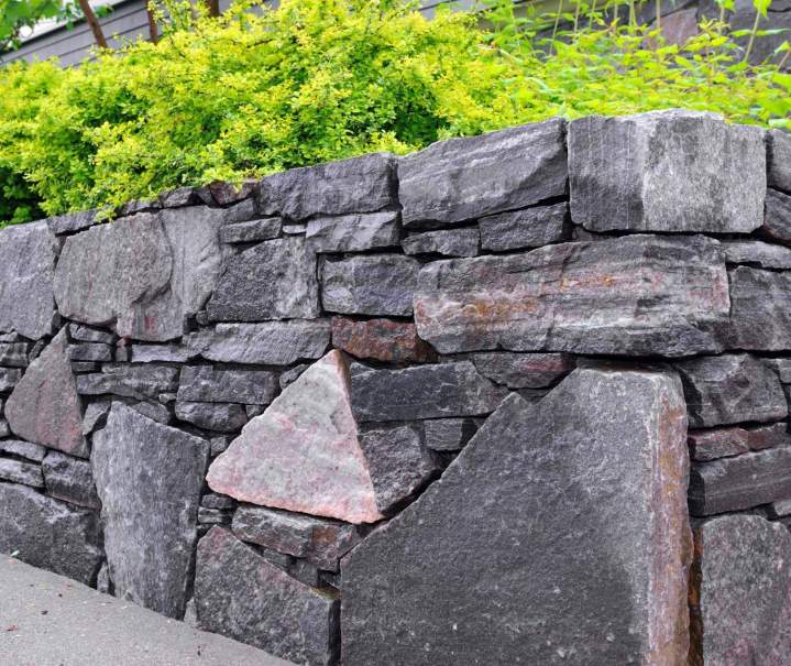 Mur moellons La Réunion